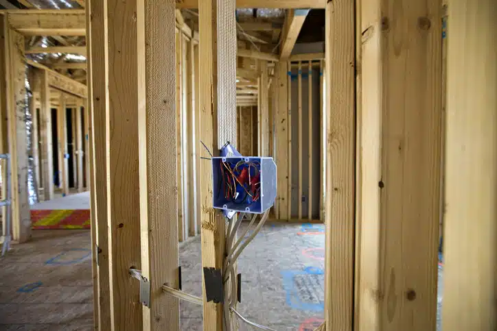 New Home Construction for a wall switch